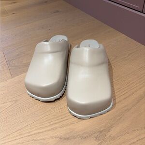 Chic Cream Slip-On Clogs